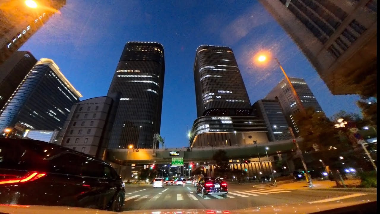 【大阪夜景ドライブ】Lofi BGMで楽しむ国道26号線→新御堂筋→江坂の夜景| Osaka Night Drive 🌙
