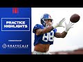 Highlights Giants Training Camp 8/4: Daniel Jones, Evan Engram, Kadarius Toney