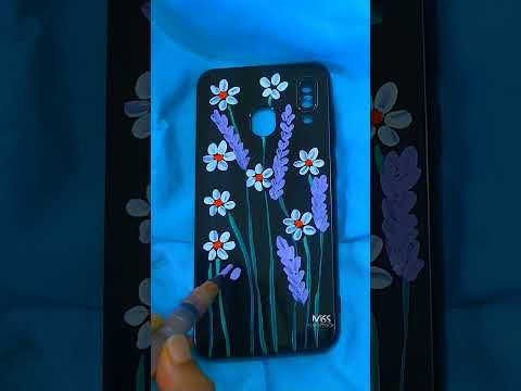 Satisfying Phone Case with Acrylic painting! ✨🎨 #shortsart #creative Colored Phone Case! #creative