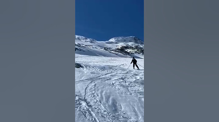 J'ai skier sur le glacier #music