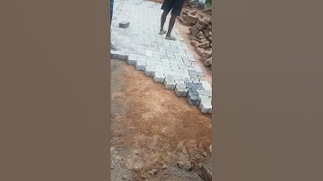paver block road construction