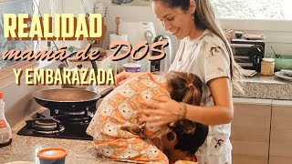 UN DIA de una MAMA con DOS HIJOS/ 5 MESES de EMBARAZO/ DIA de MAMA EMBARAZADA