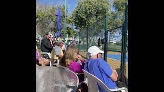 Sennior PPA Players Practice On Carriage Manor Courts