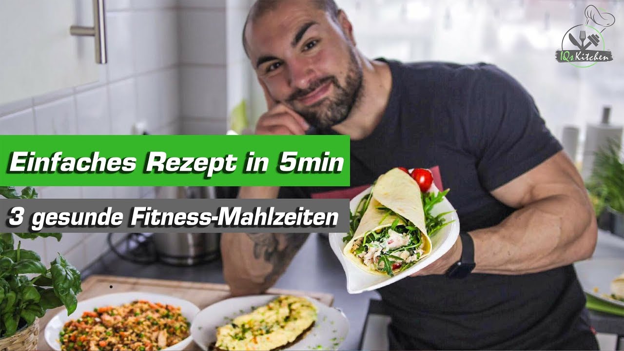 Einfache und gesunde Fitness Mahlzeiten in 5min - Gemüse-Omelette