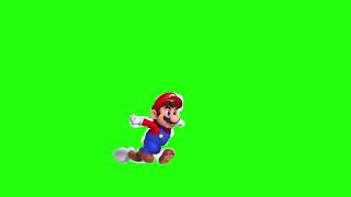 Mario Running Green Screen #2 Super Mario Bros Wonder Green Screen Video