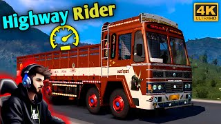 Driving Ashok leyland truck in highway - Euro Truck Simulator 2 | logitech g29 Gameplay 4k