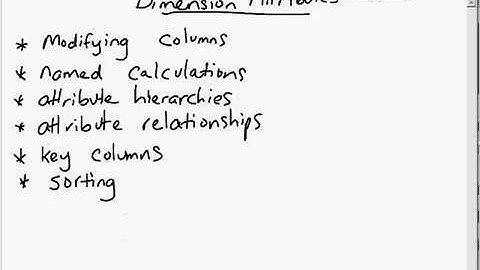 MIcrosoft BI Training Video - Dimension