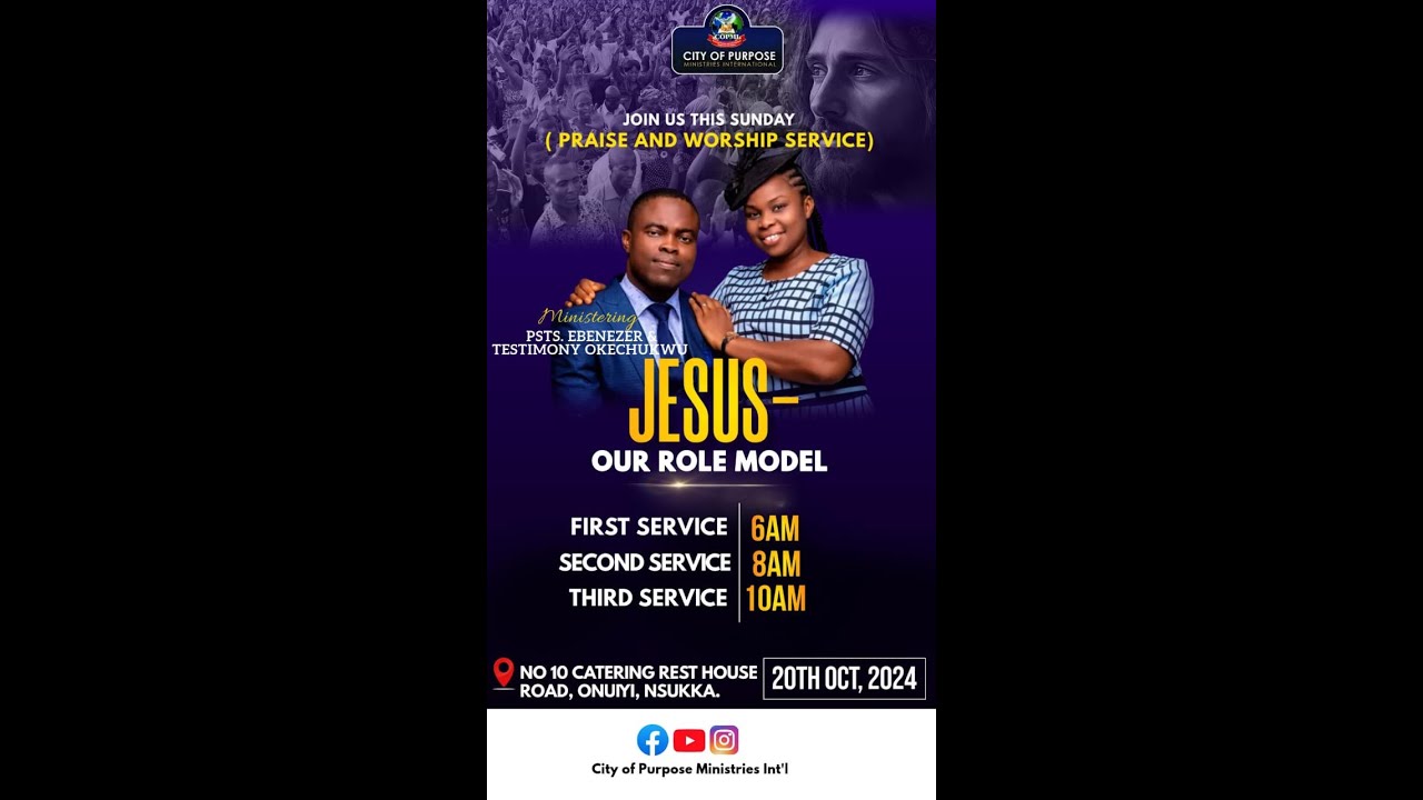 PRAISE AND WORSHIP SERVICE |JESUS- OUR ROLE MODEL| 20TH OCT, 2024 (2nd ...