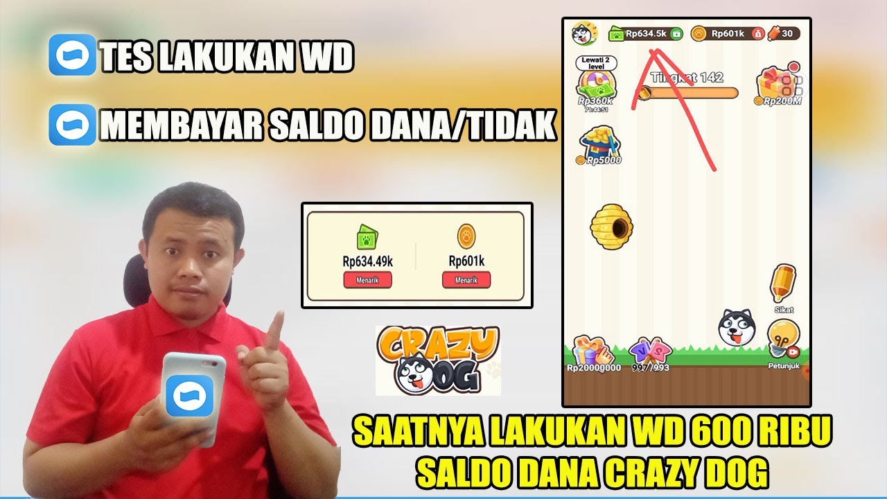 Dibayar Rp600 Ribu Main Game Crazy Dog, Aplikasi Penghasil Uang Terbukti  Membayar 2023 - Kupas Online