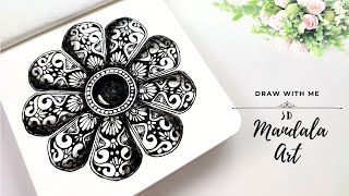 Mandala Art | Mandala Pattern | Easy Mandala Art for Beginners | How to draw easy Mandala Art