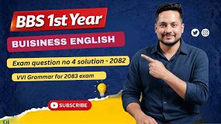 BBS 1st year business english exam question solution 2082 q.no 4