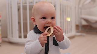 Baby Dino Wooden Baby Name Puzzle Toddler Montessori Eco Toys for Kids Nursery Decor Child Universe