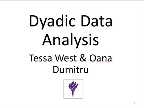 Dyadic Data Analysis in SPSS and R