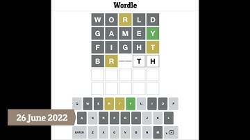 [20220626] Wordle Answer today 答案＋解釋 (26 June 2022)
