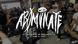 Abominate @ Hangar 24 in Redlands, CA 6-3-2023 [FULL SET]