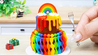Miniature Colorful Mini Cakes 🌈 Mini Cake Kitchen Set 🌈 Best Recipes By Sweet Baking