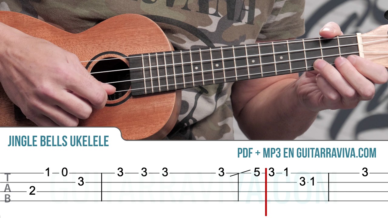 eficiencia banjo Popa JINGLE BELLS melodía fácil para guitarra, Cover tutorial TABS |  Guitarraviva - YouTube