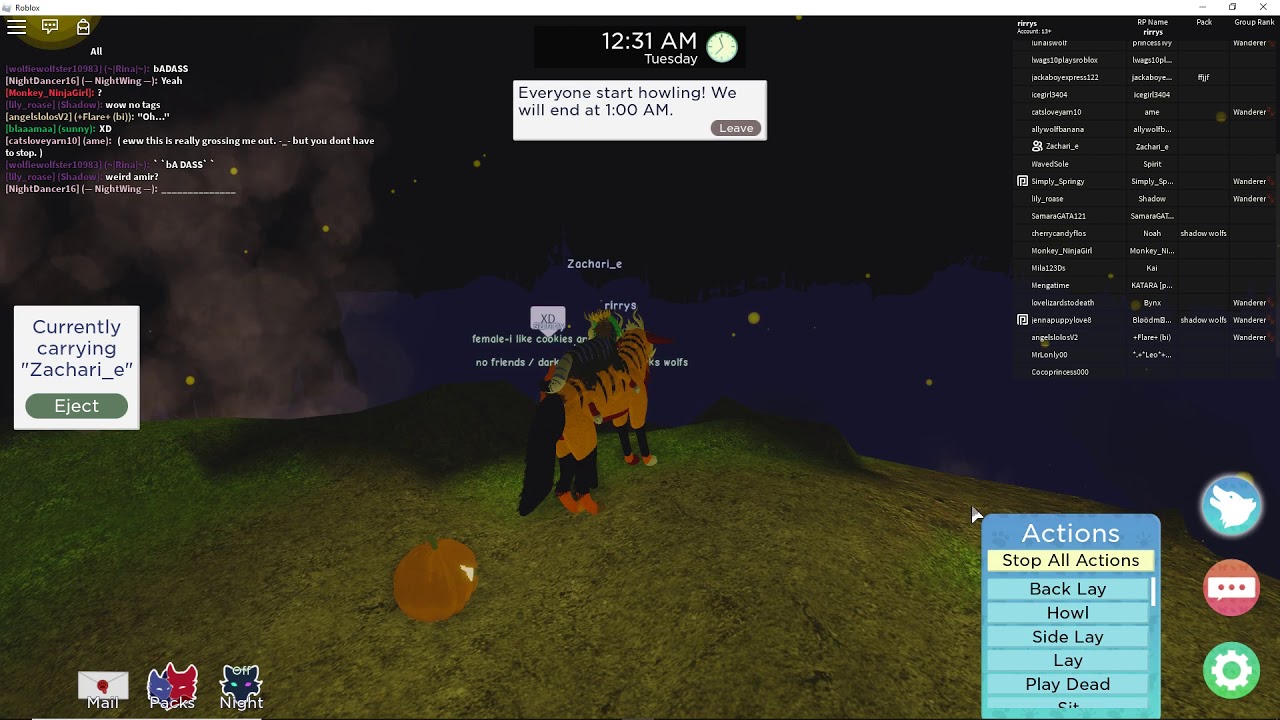 Roblox Wolf Roleplay Spyro Pause Screen Asmr Youtube - pause roblox game