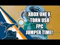 Xbox One X: Torn off USB FPC : Jumper Time!