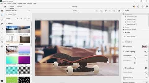 Adding photographic background to your 3D scenes - Adobe DIMENSION CC Tutorials