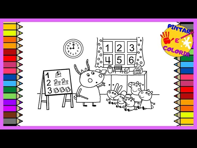 Peppa Pig Para Colorir » Portal Escola Ensina