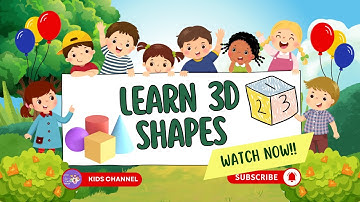 3D Shapes for Kids 🟢🔺🔷 | Fun Learning with Animation