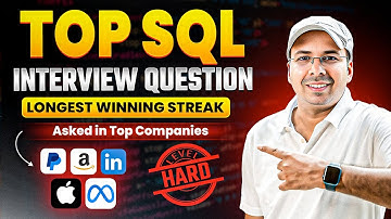 Hard SQL Interview Q on Window Functions Solved ✅| MAANG Interview Question (Longest Winning Streak)