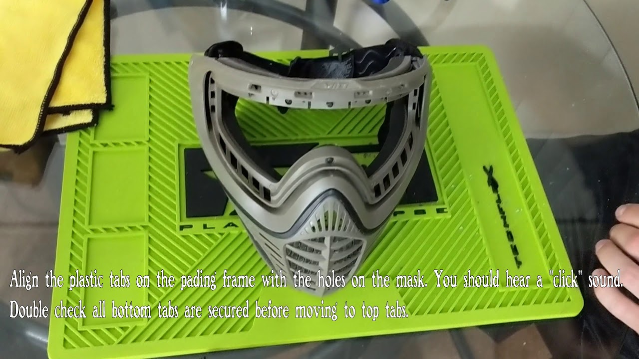 DIY Virtue Vio Paintball Mask Lens & Foam Pad Replacement YouTube