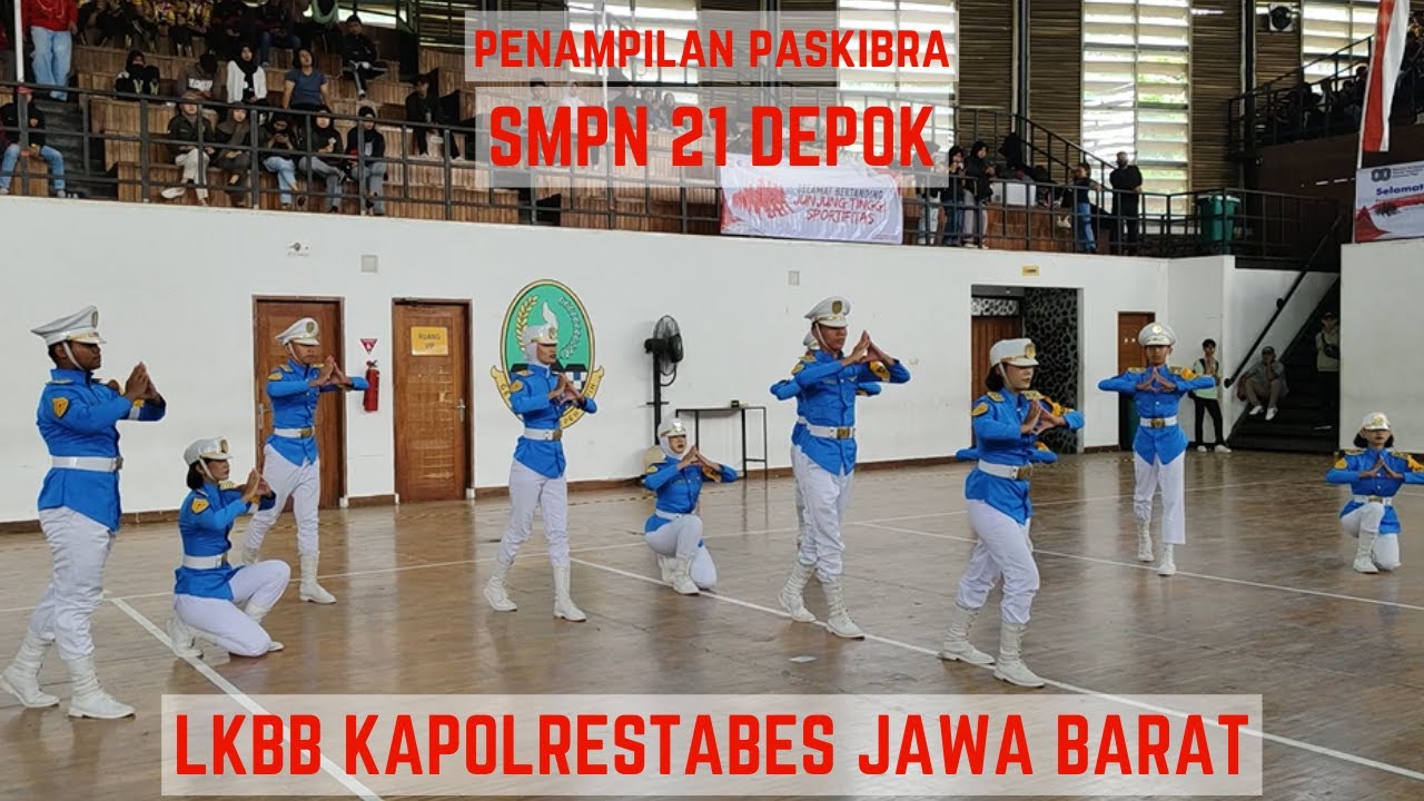 PENAMPILAN PASKIBRA SMPN 21 DEPOK DI LKBB KAPOLRESTABES JAWA BARAT 2025