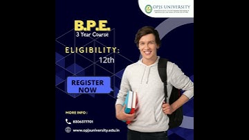 Admission Open for BPE