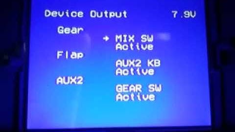 configurazione DEVO F7