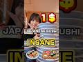$1 Sushi in Japan is INSANE! 🍣 The Addictive Sushi Game In Japan! 🎰🇯🇵 #sushi #mukbang #foodshow
