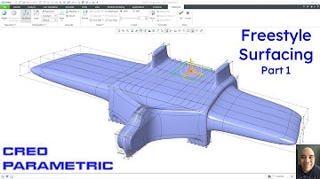Creo Parametric - Freestyle Surfacing - Part 1 - Subdivisional Modeling