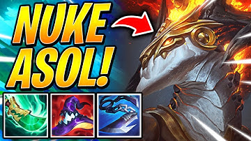 How To WIN w/ NUKE ASOL BUILD! - TFT SET 8 RANKED I Best Comps I Teamfight Tactics 12.23 Guide