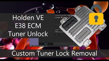 Holden VE E38 Engine Control Module (ECM) Tuner Lock Removal and Unlocking