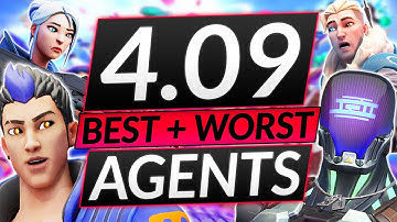 NEW PATCH 4.09 AGENTS - BEST and WORST - State of the META - Valorant Guide