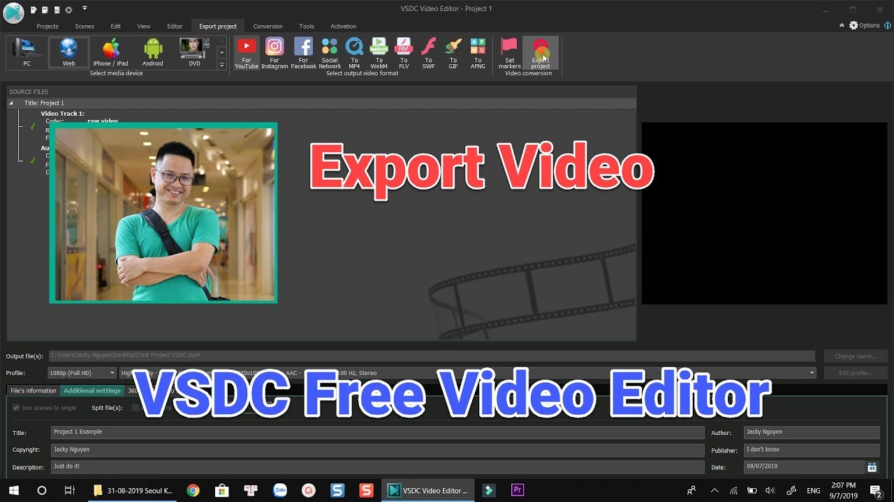 How to Export Video Using VSDC Free Video Editor - YouTube