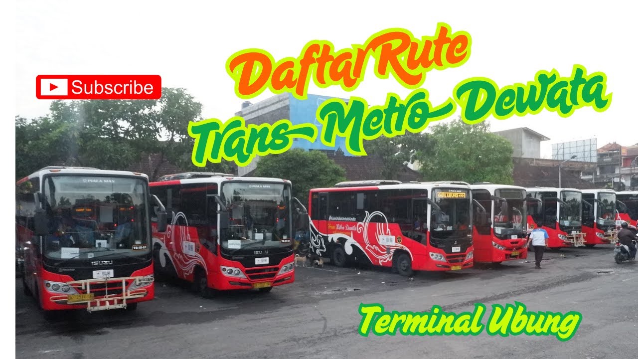 Daftar Rute Trans Metro Dewata di Terminal Ubung. Bisa ke Kuta, Ubud, Sanur, & Mengwi