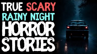 True Rainy Night Scary Horror Stories for Sleep | Black Screen With Rain Sounds