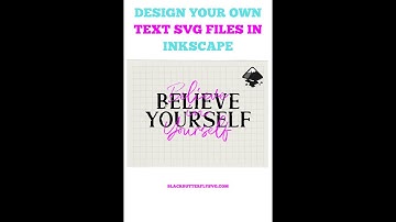 How To Create A Text Svg In Inkscape Inkscape Tutorial | Beginners Tutorial