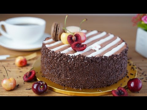 Black Forest Cake / Κύπελλο μέτρου / κέικ μαύρου δάσους / Forêt Noire / Cherry Chocolate Cake