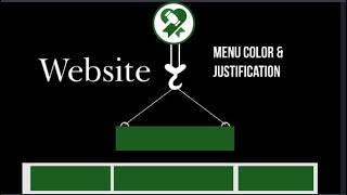 Auctria Website Editor: Menu Color and Justification