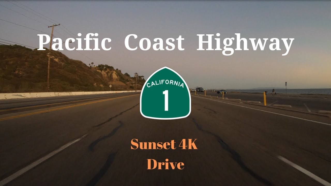 Pacific Coast Highway SUNSET DRIVE 4K   Malibu to Santa Monica