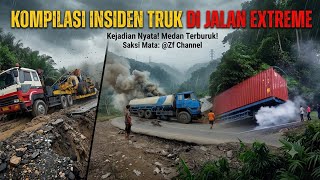 Just like in Sitinjau Lauik! So many truck incidents || Compilation of truck incidents on extreme...