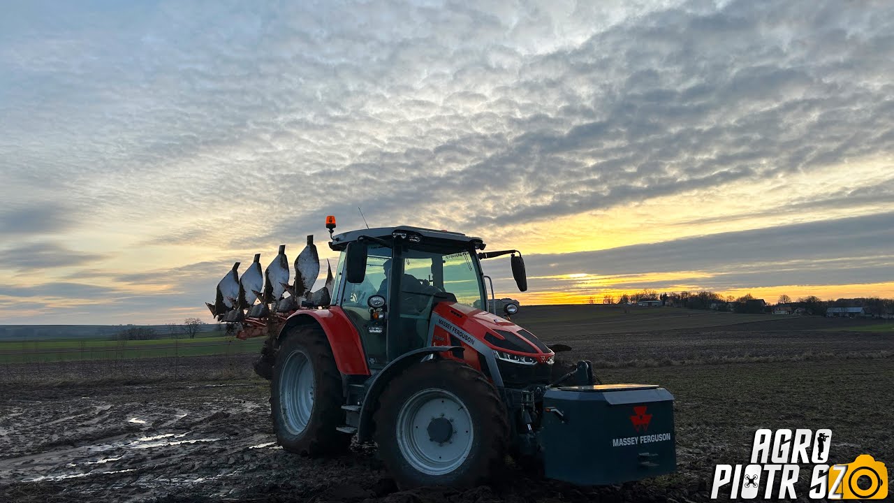 🔥❤️Orka 2024❤️🔥 Massey Ferguson 5S.105🔥 Kuhn 113 multi master🔥 Orka przy zachodzie słońca🔥