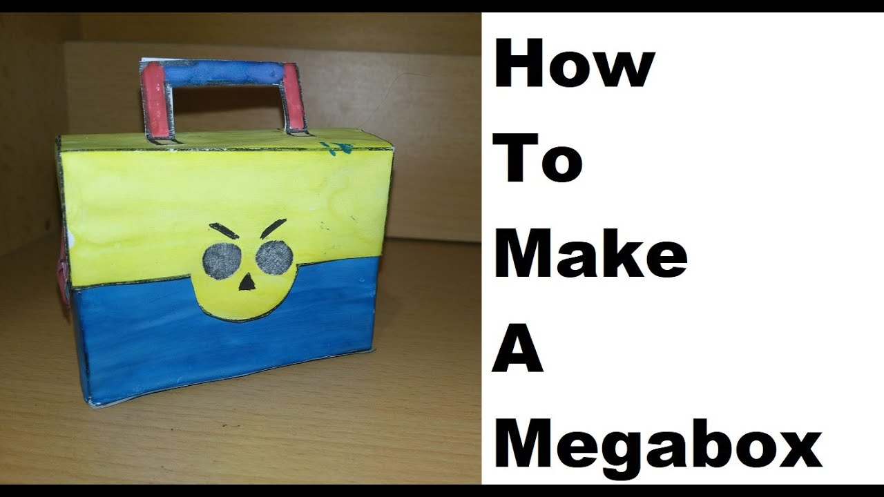 How To Make A Paper Megabox Brawl Stars Papercraft Toy Easy To Make Papercraft Brawl Stars Youtube - origami brawl stars box