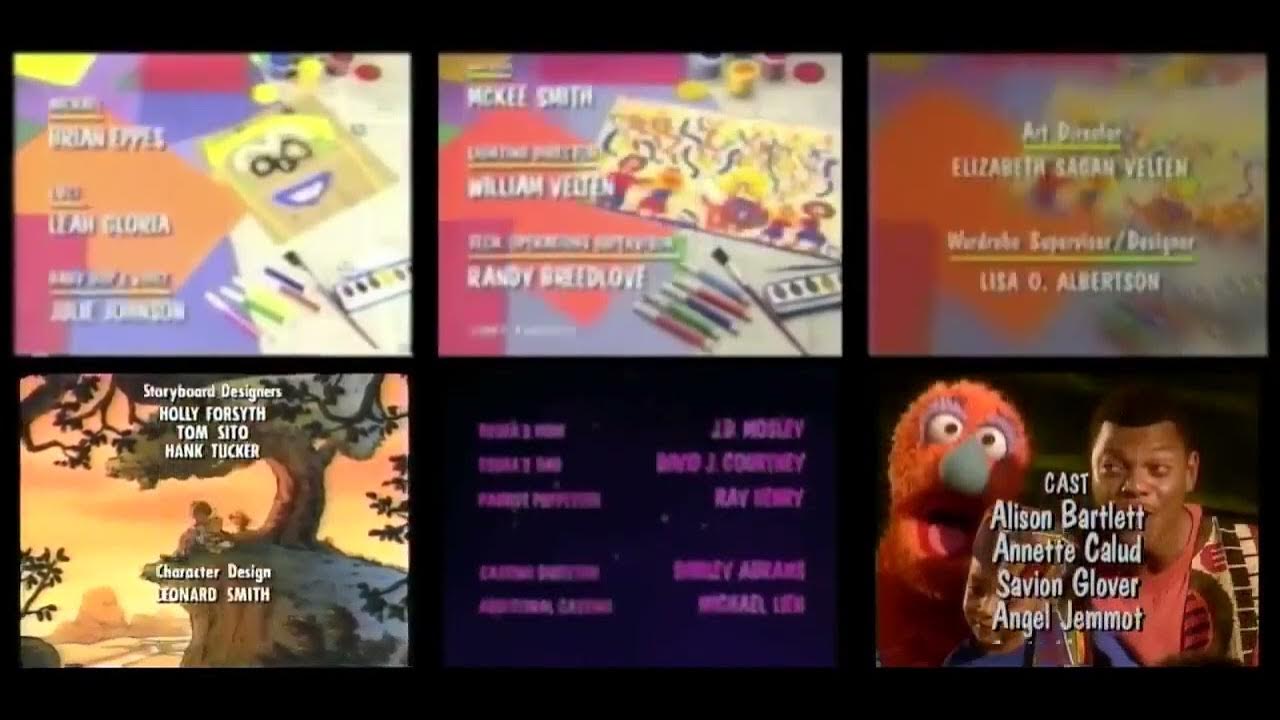 Barney Sesame Street and Winnie the Pooh Remix Credits with Barney #39 s