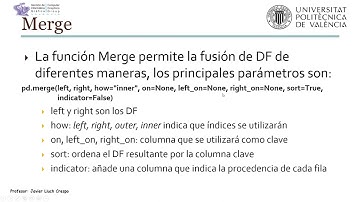 Operaciones entre DataFrames |  | UPV