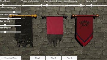 Waving flags - Shader Graph