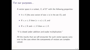 9.4.1 Vector spaces